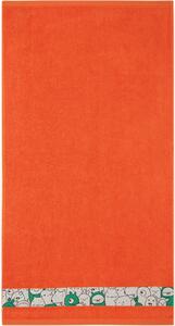 Bavlněný ručník Ufo - oranžová Rozměr: ručníček 30x50