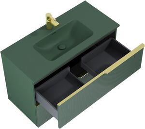 Elita Soho skříňka 100x45.3x63.5 cm závěsná pod umyvadlo zelená 169085