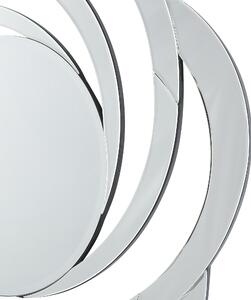 Nástěnné zrcadlo ⌀ 70 cm stříbrné TREBAN