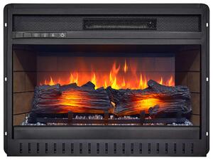 ArtiFlame AF22, elektrický krb do zabudování s topným výkonem 1800 W, realistický efekt plamene, LED osvětlení, dálkové ovládání, časovač, černá barva