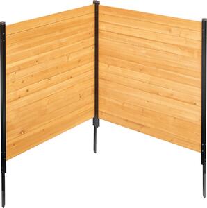 Dřevěný plot VEVOR, š. 96,5 cm x d. 107,7 cm, dvoudílný, robustní zástěna pro klimatizační systémy, úkryt pro venkovní odpadkové koše, zahradní dekorace