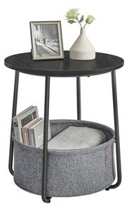 Přístavný stolek CHIP černá/šedá
