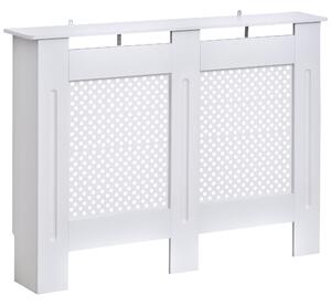 HOMCOM Kryt Radiátoru Radiátorová Skříň Stěnová Police Moderní Design MDF 111,5x19x82 cm | Aosom