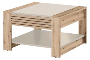 KONFERENČNÍ STOLEK, barvy dubu, kašmírová, kompozitní dřevo, 70/42/70 cm MID.YOU - Konferenční stolky, Online Only