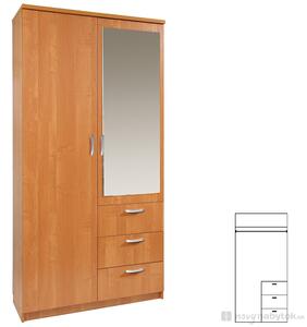 Šatní skříň Pembury 100/40 (se zrcadlem)