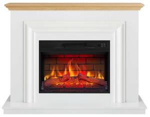 Elektrický krb ArtiFlame Marbelya AF23BS, bílý