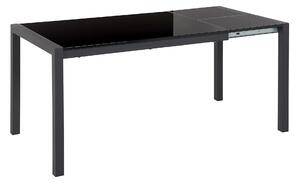Rozkládací jídelní stůl GRANADA Černá 120/160 cm 80 cm