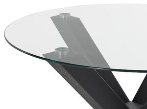 Kulatý jídelní stůl ⌀ 100 cm černý OTIUM