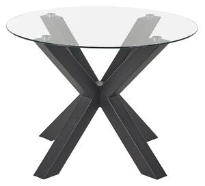 Kulatý jídelní stůl ⌀ 100 cm černý OTIUM