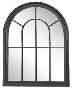 Nástěnné zrcadlo kovové 69 x 89 cm černé EMBRY
