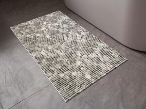 Koupelnová pěnová rohož / předložka PRO-070 Šedé říční kameny - metráž šířka 65 cm