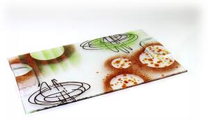 Skleněný servírovací tác ART - 40x25cm