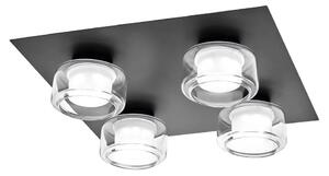 Osram -LED Koupelnové stropní svítidlo ORBIS FLAME 4xLED/5,5W/230V IP44 černá