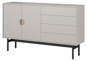 Selsey Stoon II – Komoda, 2 dveře, barva taupe, 154 cm