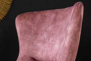 Houpací křeslo SCANDINAVIA SWING tmavě růžové samet Nábytek | Obývací pokoj | Křesla | Všechna křesla