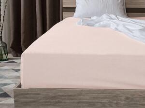 Jersey prostěradlo světle růžové 90 x 200 cm