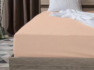Jersey prostěradlo světle meruňkové 90 x 200 cm
