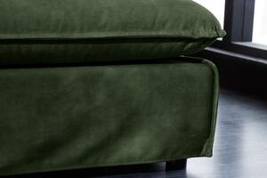 Luxusní taburet HEAVEN 100 CM tmavě zelený samet Nábytek | Doplňkový nábytek | Taburety