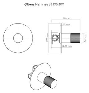 Oltens Hamnes sprchová baterie pod omítku černá 33105300
