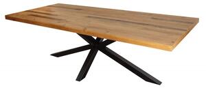 Noble Home Hnědý dřevěný jídelní stůl Galaxie 240 cm