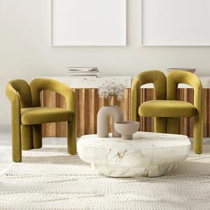 Sweiko sametové moderní designové jídelní židle, čalouněné dekorační židle/jídelní židle/vedro boční židle, obývací pokoj kuchyňské židle 2 kusy/sada příležitostných židlí
