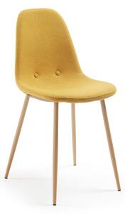 Hořčicově žlutá jídelní židle Kave Home Lissy