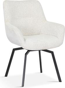 Jídelní židle Stozy Bouclé Swivel Chrisley Ecru
