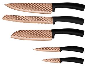 BERLINGERHAUS Sada nožů s nepřilnavým povrchem 5 ks Black Rose Collection BH-2612