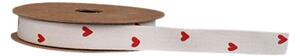Dekorativní stuha Nature / Hearts 1,2 cm – 5 m