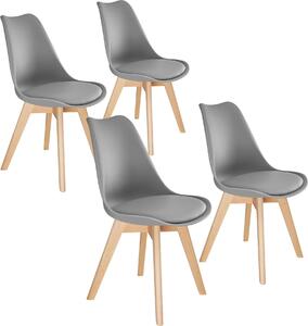 Tectake® Set jídelní židle Frederikke Scandi-Design 49 x 53 x 82 cm