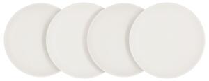 Silvercrest® Sada talířů / misek, 4dílná (talíř, bílá) (100407244002)