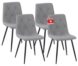 Albatros jídelní židle Dora s látkovým potahem, stylový vintage design, nosnost 110 kg, čalouněná židle - moderní kuchyňská židle, židle do jídelny