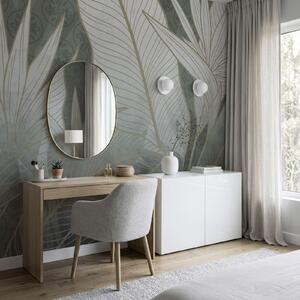 Fototapeta Elegantní botanický motiv v jemných odstínech, Přírodní fototapety, Populární fototapety - Tapeko.co.cz