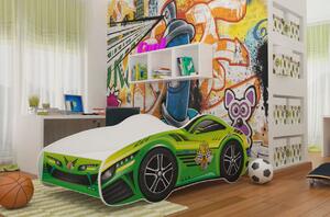 Dětská postel auto SAM 140x70 cm - zelená (13)