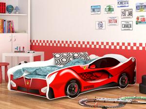 Dětská postel auto MICHAEL 160x80 cm - červená (21)