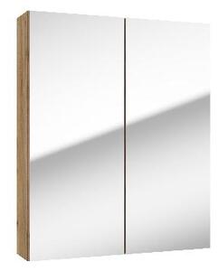 Kielle Vega - Zrcadlová skříňka, 60x73x15 cm, zlatý dub 50118601