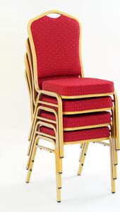 Jídelní židle Carn (bordó + zlatá). 769923