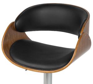 Barová židle s koženým sedákem BAKU