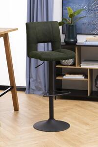 Židle barová Sylvia zelená/černá
