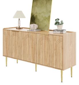 Fortuna Lai Moderní a jednoduchý příborník Moderní příborník Skříň Příborník Úložný prostor Bufet Obývací pokoj Sada, 140L x 38B x 75H (cm)
