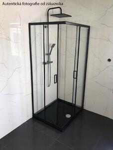 Sprchový kout Rea PUNTO 90x90 cm - černý
