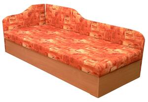 Jednolůžková postel (válenda) 80 cm Eda 4/2 (s molitanovou matrací) (L). 774111
