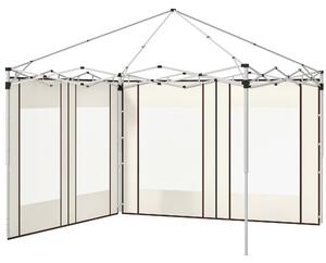 Postranní panely k altánu Outsunny s zipovými dveřmi a okny pro pop-up altán 3x3m nebo 3x6m, 2 sady náhradních postranních panelů, bílá | Aosom