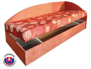 Jednolůžková postel (válenda) 80 cm Mamie (s molitanovou matrací) (P). 774120
