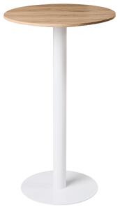 Barový stůl MORELLA Světle hnědá/Bílá 60 cm 60 cm