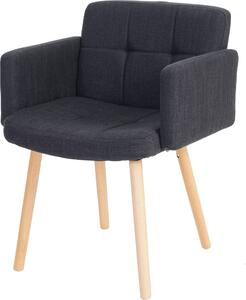Orlando II jídelní židle, kuchyňská židle, retro design Textil, tmavě šedá