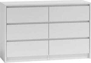 Topeshop K120 BIEL 2X3, Bílá, 6 zásuvka/zásuvek, Dřevotřískové desky, Moderní, Dřevotřískové desky, Matný