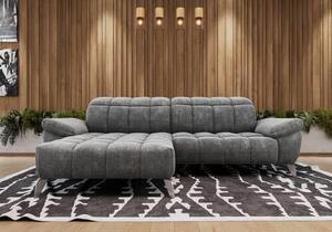 SEDACÍ SOUPRAVA, kov, textil, tmavě šedá Xora - Sedací soupravy