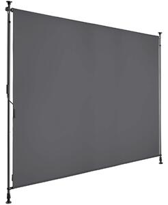 Tectake Markýza Taija s ruční klikou - 200 x 310 cm,černá