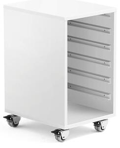 AJ Produkty Skříňka na plastové boxy IDA, model 1, bílá